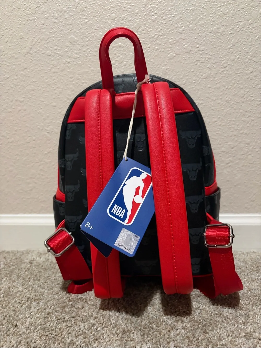 Loungefly Chicago Bulls Mini Backpack - Black & Red